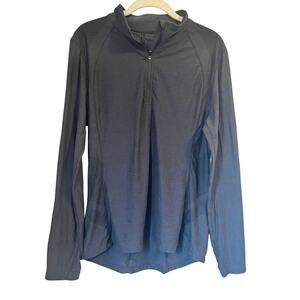 Etonic 3/4 Zip Jacket in Black Mock Neck Longer in the Back Womens L